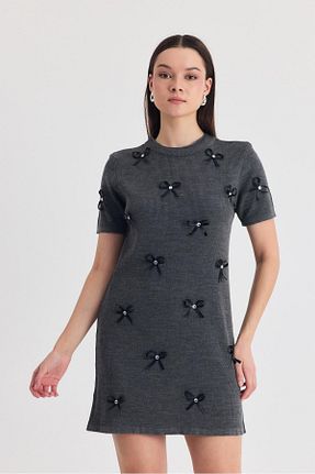 لباس طوسی زنانه بافتنی Rays - کد 927582856