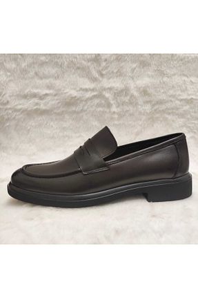 کفش کلاسیک قهوه ای مردانه چرم خالص ÜçgülGrup - کد 927588911