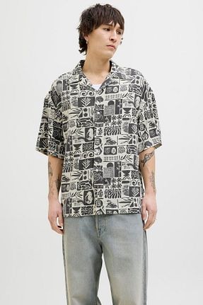 پیراهن مشکی مردانه Loose Jack & Jones - کد 899672302