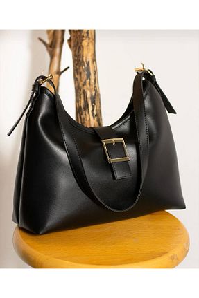 کیف دوشی مشکی زنانه چرم مصنوعی STYLE BAGS - کد 927586029