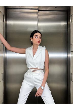 لباس سفید زنانه بافتنی MİSSCİXFASHİON - کد 737933505