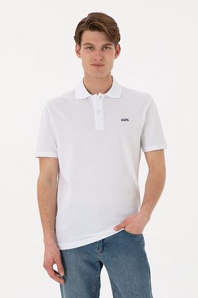پولوشرت سفید مردانه پنبه ای U.S. Polo Assn. - کد 927601904