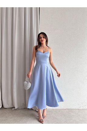 لباس آبی زنانه بافتنی Mooi Butik - کد 927593061