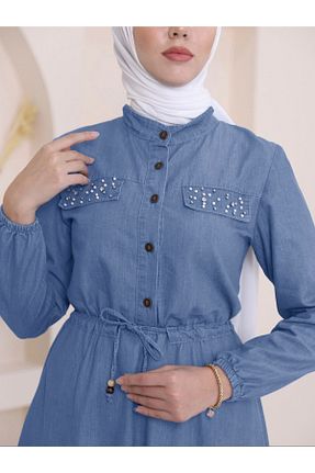 لباس حجاب آبی زنانه رگولار Modamorfo - کد 682279755