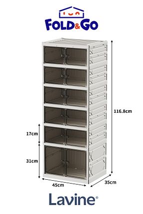 نظم دهنده کفش سفید پلاستیک obido - کد 927615620