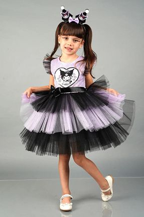 لباس مجلسی و فارغ التحصیلی بنفش بچه گانه پنبه پلی استر PefyBaby - کد 925730116