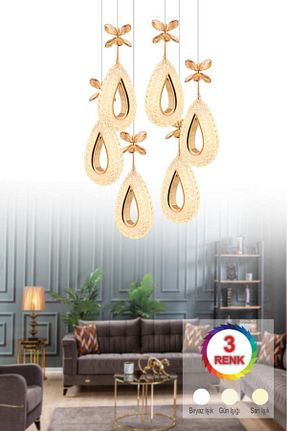 لوستر طلائی فلزی İstanbul Avize - کد 922751107