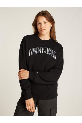 سوئیشرت مشکی زنانه گلدار Tommy Hilfiger - کد 892523927