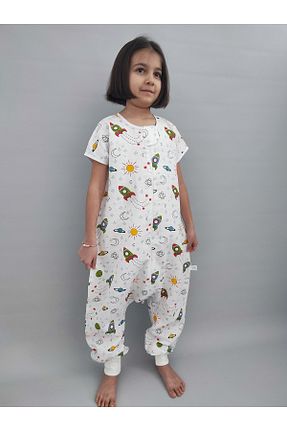 سرهمی خواب سفید بچه گانه پنبه ای Pamuk Pazen - کد 927615920