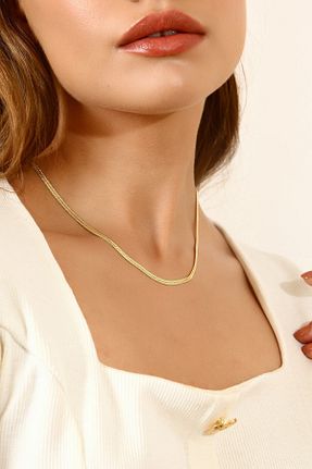 گردنبند طلا زرد زنانه 14 عیار Altınkesesi - کد 175699985