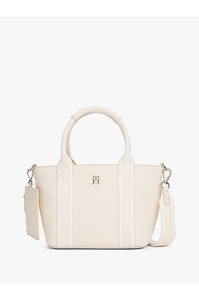 کیف دستی سفید زنانه سایز متوسط Tommy Hilfiger - کد 899084600