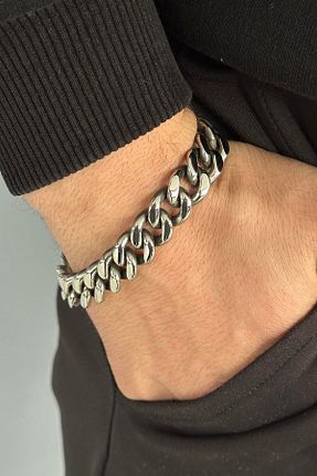 دستبند استیل (فولاد) طوسی زنانه استیل (فولاد) Takıştır - کد 927628795