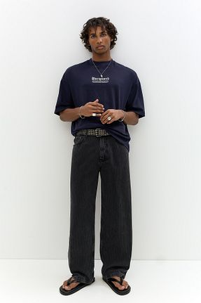 تیشرت سرمه ای مردانه رگولار Pull & Bear - کد 927628439