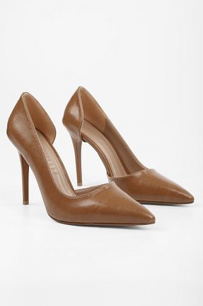 کفش استایلیتو قهوه ای پاشنه نازک Shoeberry - کد 927629644