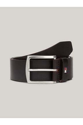 کمربند قهوه ای مردانه چرم خالص Tommy Hilfiger - کد 310187529