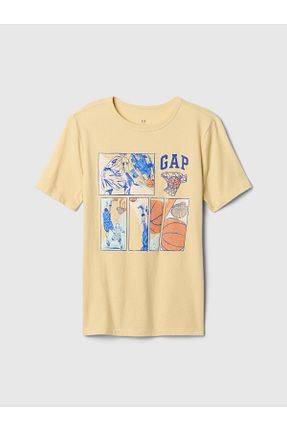 تیشرت زرد بچه گانه رگولار GAP - کد 927635662