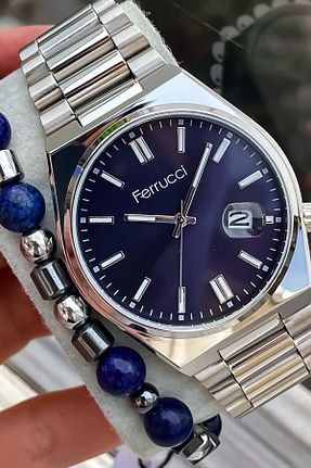 ساعت مچی سفید مردانه 41-46 میلی متر Ferrucci - کد 820441279