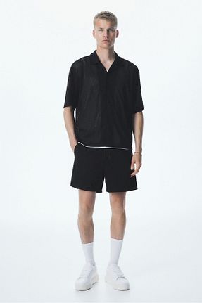 شلوارک و برمودا مشکی مردانه رگولار H&M - کد 927649590
