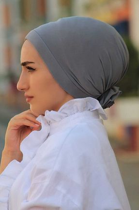 کلاه شنای حجاب طوسی زنانه Sahra Şal Dünyası - کد 927648282