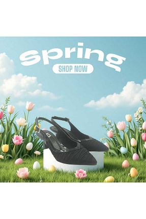 کفش مجلسی مشکی زنانه پارچه ای Escarpinshoes - کد 922779043