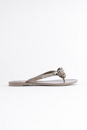 دمپائی قهوه ای زنانه پاشنه تخت SHOEMARK - کد 838532170