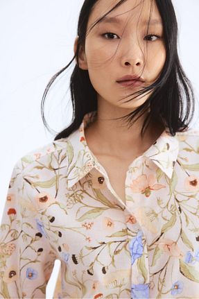 پیراهن بژ زنانه رگولار H&M - کد 927650619