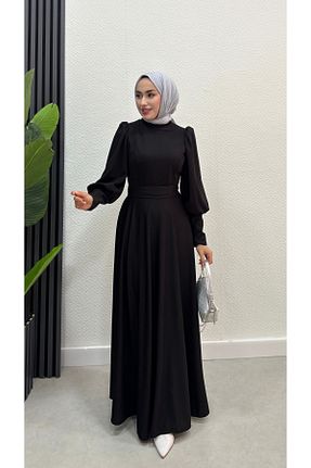 لباس فارغ التحصیلی حجاب مشکی زنانه Prenses modasusev - کد 829368873