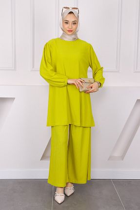 ست بالاتنه و پائین تنه حجاب سبز زنانه رگولار İmajButik - کد 927680698
