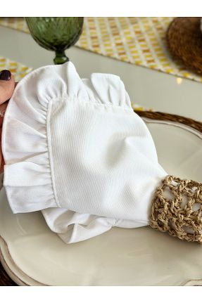 رومیزی سفید Fırfırlı Decamor home - کد 927684239