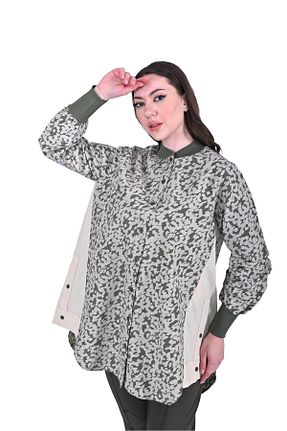 پیراهن سبز زنانه Relaxed Invee - کد 892284434