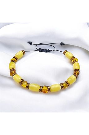 دستبند جواهر زرد زنانه İKİZLER DOĞAL TAŞ - کد 927689120