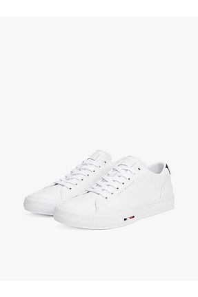 کفش اسنیکر سفید مردانه بند دار Tommy Hilfiger - کد 927688552