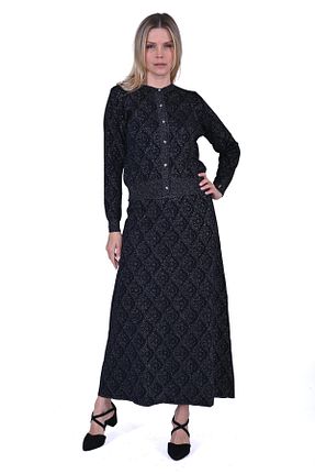 ست بالاتنه و پائین تنه حجاب مشکی زنانه کلوش Invee - کد 892262459