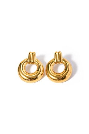 گوشواره استیل (فولاد) طلائی استیل (فولاد) VenüsDesign - کد 927695927
