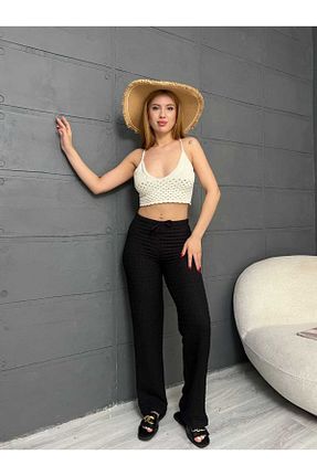شلوار مشکی زنانه لیکرا Butik - کد 927706381
