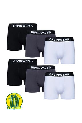 باکسر رنگی مردانه بامبو BRAINWEAR - کد 901896724
