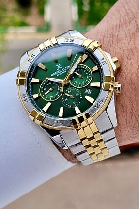 ساعت مچی طلائی مردانه 44 میلی متر Daniel Klein - کد 926904019