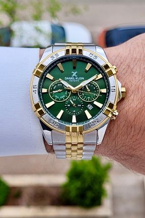ساعت مچی طلائی مردانه 44 میلی متر Daniel Klein - کد 926904019