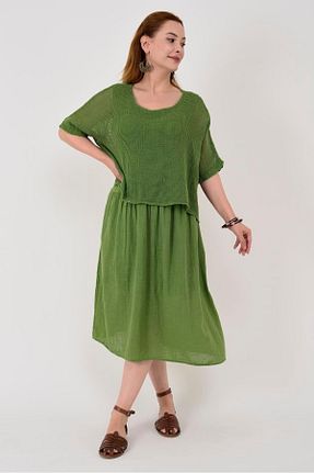 لباس سبز زنانه بافتنی EREN STYLE - کد 888578387
