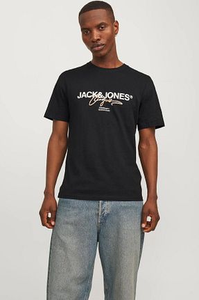 تیشرت مشکی مردانه اسلیم فیت Jack & Jones - کد 826545746