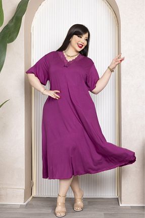 لباس سایز بزرگ رنگی زنانه بامبو şuranur - کد 926830319