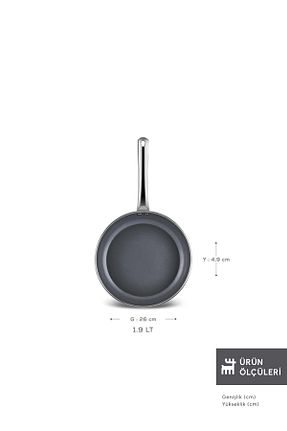 ماهیتابه طوسی زیره نچسب Karaca - کد 868105157
