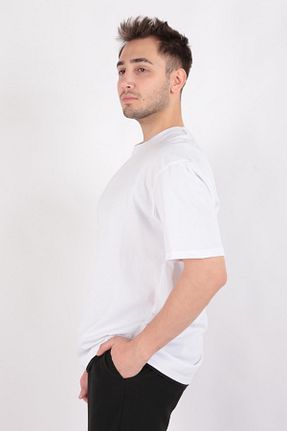 تیشرت سفید مردانه Relaxed Cazador - کد 819204555