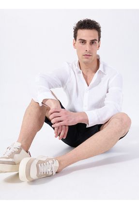 پیراهن سفید مردانه Relaxed Mustang - کد 927715830