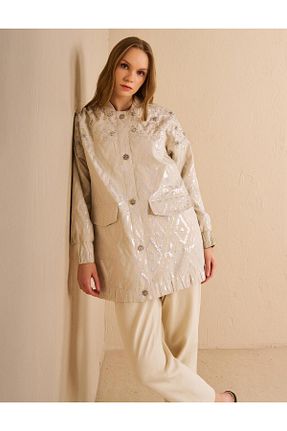کت حجاب بژ زنانه رگولار KYR - کد 927715684
