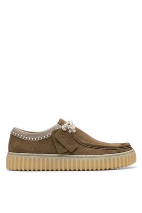 کفش کژوال سبز مردانه جیر CLARKS - کد 921645251