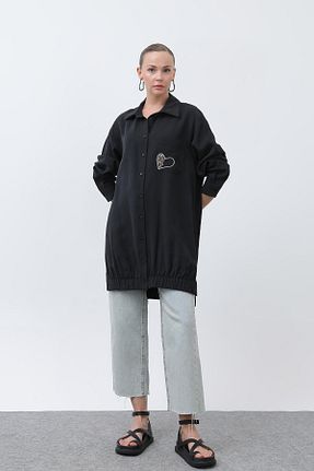 تونیک مشکی زنانه بافتنی Puane - کد 927767398