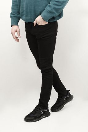 کفش اسنیکر مشکی مردانه چرم اصل GÖNDERİ(R) - کد 869155207