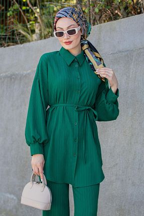 ست بالاتنه و پائین تنه حجاب سبز زنانه رگولار Tesettür Çarşım - کد 927778620