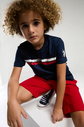 ست لباس راحتی سرمه ای بچه گانه ساده U.S. Polo Assn. - کد 927788203